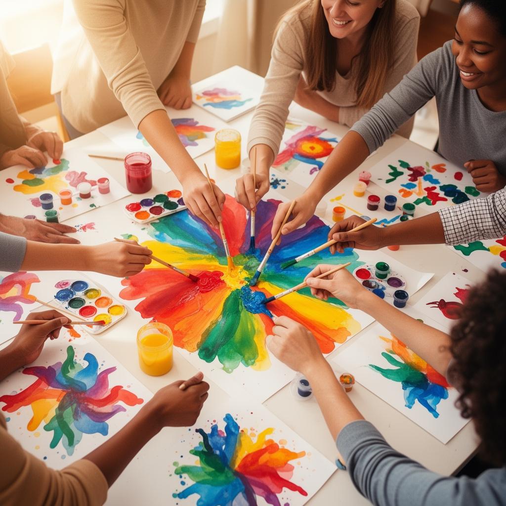 Collaborative art-making workshop