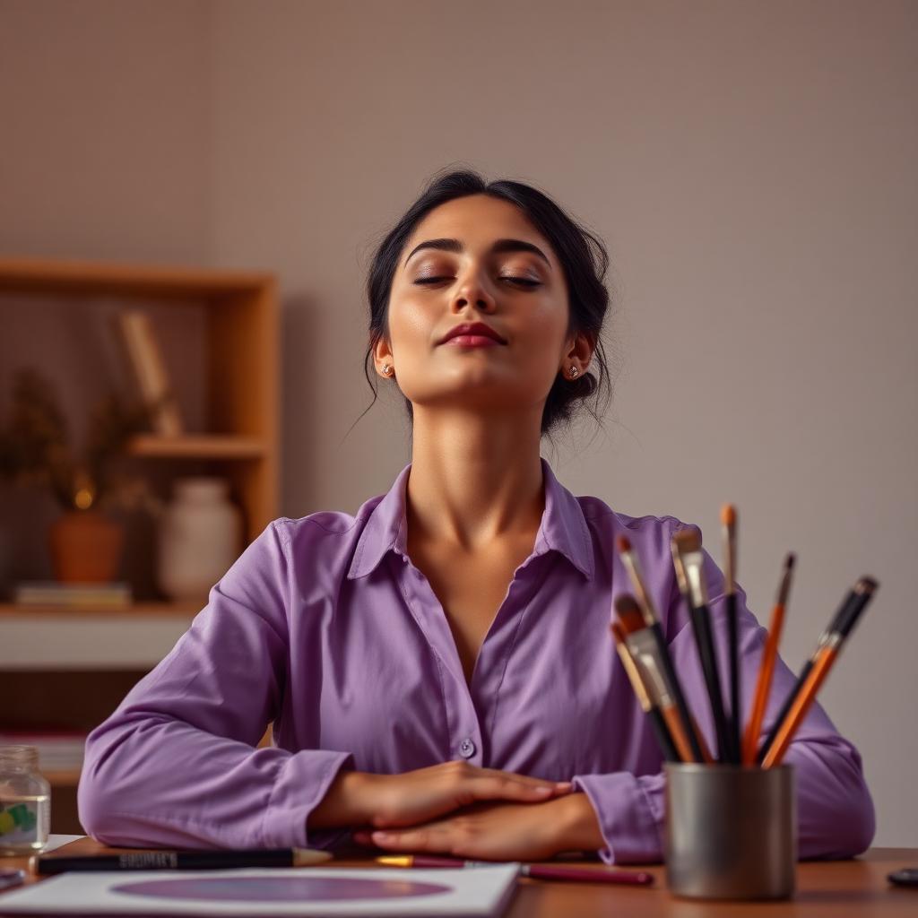 Stress relief through art